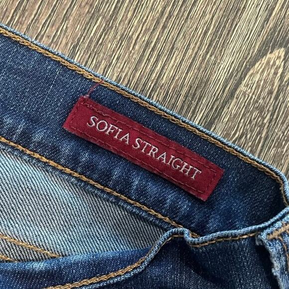 Lucky Brand Sofia Straight Jeans Mid-Rise Denim Medium Wash Blue Size 14/32 - Picture 4 of 12